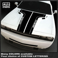 Dodge Challenger 2008-2023 Hood T-Stripes with Side Accent Decals