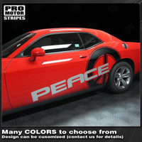 2008 2009 2010 2011 2012 2013 2014 2015 2016 2017 2018 2019 Dodge Challenger side
 door Decals Stripes 132229419804-2