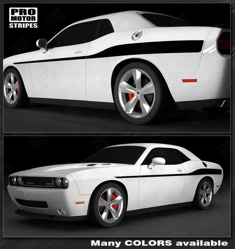 Dodge Challenger 2008-2023 Redline Style Side Stripes