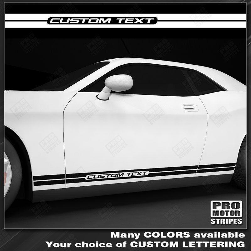 Dodge Challenger 2008-2023 Rocker Panel Side Stripes 152588456770 | Pro ...