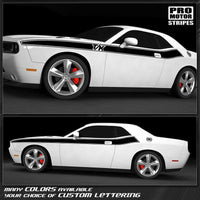 Dodge Challenger 2008-2023 Side Stripes T/A Style Decals