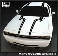 Dodge Challenger 2008-2023 Top Accent Double Stripes