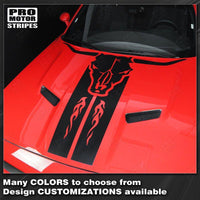 Dodge Challenger 2008-2023 Toro Bull Skull Hood Stripes