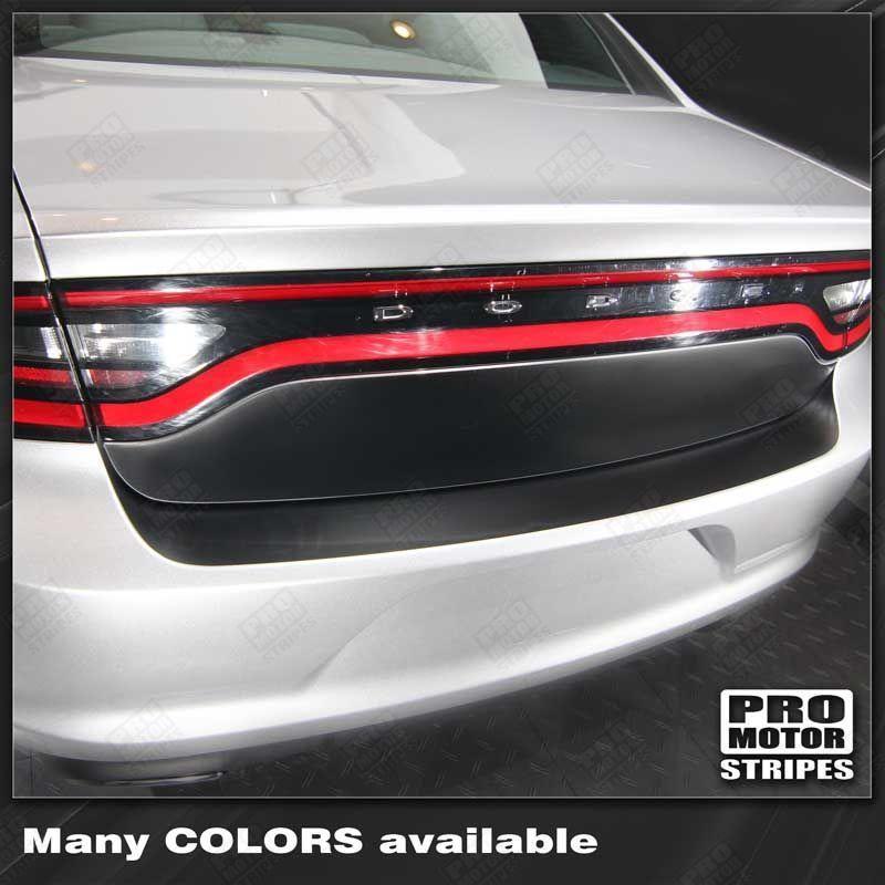 2011 2012 2013 2014 2015 2016 2017 2018 2019 Dodge Charger trunk
 bumper Decals Stripes 122726063847-1