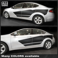 Dodge Dart 2013-2018 Side Accent Stripes Blackout Decals