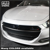 Dodge Dart 2013-2018 SXT Front Bumper Blackout Overlay Decals