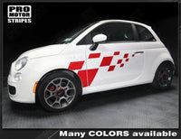 2007 2008 2009 2010 2011 2012 2013 2014 2015 Fiat 500 side
 door Decals Stripes 122551589802-2