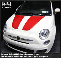 2007 2008 2009 2010 2011 2012 2013 2014 2015 Fiat 500 hood Decals Stripes 122551589174-2