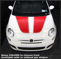 2007 2008 2009 2010 2011 2012 2013 2014 2015 Fiat 500 hood Decals Stripes 122551589174-1