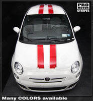 Fiat 500 2007-2015 Over-The-Top Double Stripes