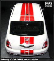 2007 2008 2009 2010 2011 2012 2013 2014 2015 Fiat 500 hood
 bumper
 roof Decals Stripes 122551585365-2