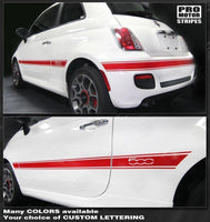 Fiat 500 2007-2015 Side & Rear Mid-Body Stripes