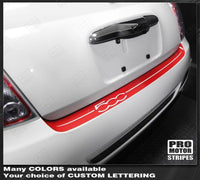 Fiat 500 2007-2015 Sport Rear Bumper Top Highlight Stripe Decal