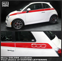 Fiat 500 2007-2015 Upper Body Side Stripes
