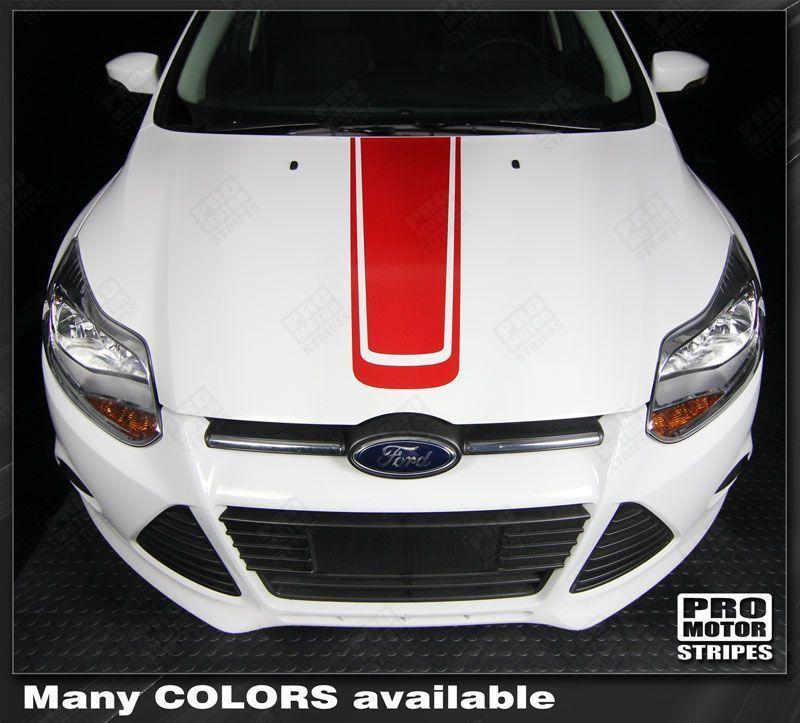 2011 2012 2013 2014 Ford Focus hood Decals Stripes 122586314012-1