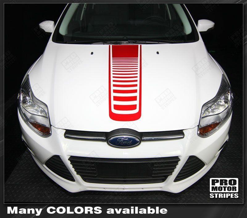 2011 2012 2013 2014 Ford Focus hood Decals Stripes 132253340705-1
