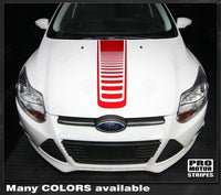 Ford Focus 2011-2014 Center Hood Strobe Accent Stripe Decal