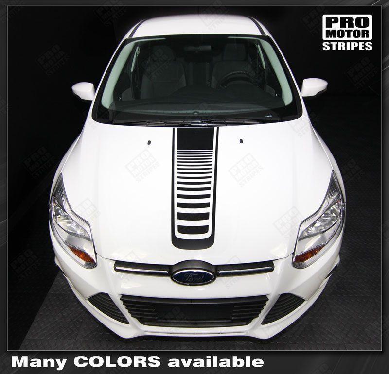 2011 2012 2013 2014 Ford Focus hood Decals Stripes 152588456751-1