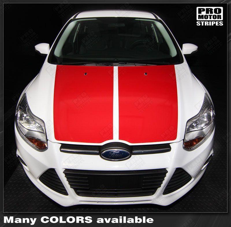 2011 2012 2013 2014 Ford Focus hood Decals Stripes 122551588136-1