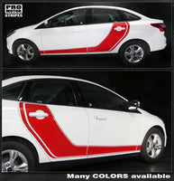 2011 2012 2013 2014 2015 2016 2017 2018 Ford Focus side
 door
 rocker panel Decals Stripes 152588453897-2