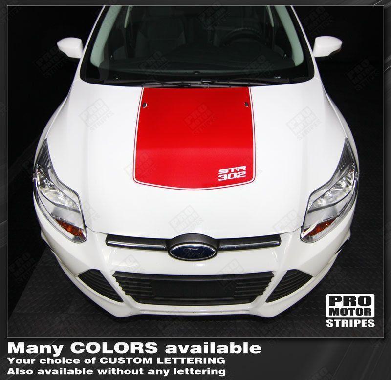 2011 2012 2013 2014 Ford Focus hood Decals Stripes 132253292270-1