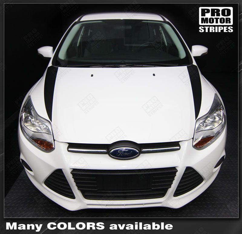 2011 2012 2013 2014 Ford Focus hood Decals Stripes 152615256363-1
