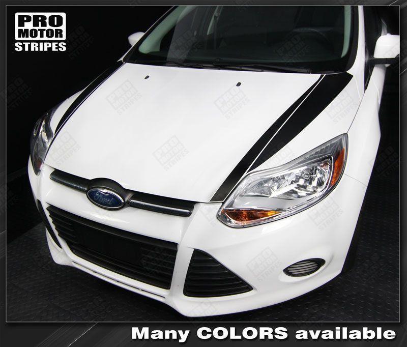 2011 2012 2013 2014 Ford Focus hood Decals Stripes 152588456723-1