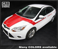 2011 2012 2013 2014 Ford Focus hood
 side
 door Decals Stripes 152588449596-3