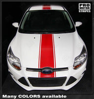 Ford Focus 2011-2014 Over-The-Top Narrow Center Stripes