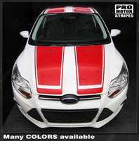 Ford Focus 2011-2014 Over-The-Top Racing Double Stripes