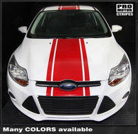 2011 2012 2013 2014 Ford Focus hood
 trunk
 bumper
 roof Decals Stripes 152615132315-3