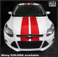 2011 2012 2013 2014 Ford Focus hood
 trunk
 bumper
 roof Decals Stripes 122552681599-3