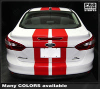 2011 2012 2013 2014 Ford Focus hood
 trunk
 bumper
 roof Decals Stripes 122552681599-4