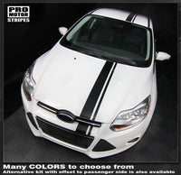 2011 2012 2013 2014 Ford Focus hood
 trunk
 bumper
 roof Decals Stripes 122586204401-3