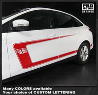 2011 2012 2013 2014 2015 2016 2017 2018 Ford Focus side
 door
 rocker panel Decals Stripes 122586244043-3