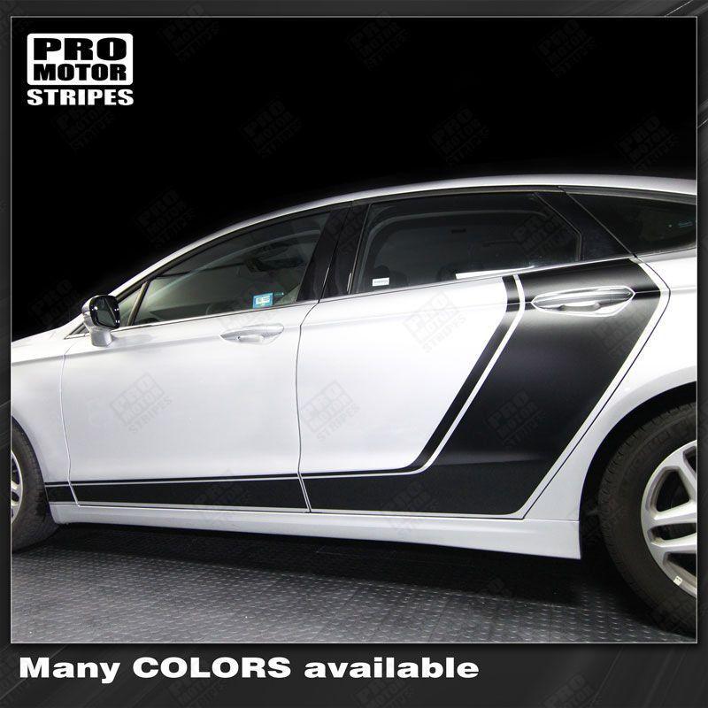 2013 2014 2015 2016 2017 2018 2019 Ford Fusion side
 door
 rocker panel Decals Stripes 152588450944-1