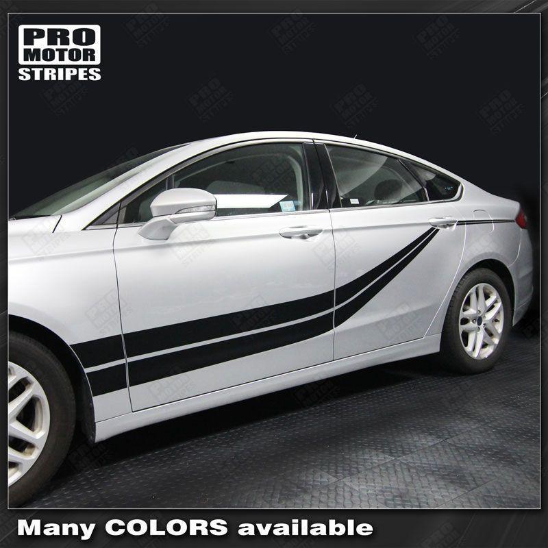 2013 2014 2015 2016 2017 2018 2019 Ford Fusion side
 door Decals Stripes 152588450896-1