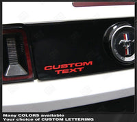 Ford Mustang 1999-2017 Trunk Deck Lid Lettering Decals