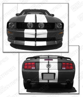 2005 2006 2007 2008 2009 Ford Mustang hood
 trunk
 bumper
 roof Decals Stripes 152588443004-2
