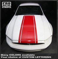 2005 2006 2007 2008 2009 2010 2011 2012 2013 2014 2015 2016 2017 Ford Mustang hood Decals Stripes 152631525916-1