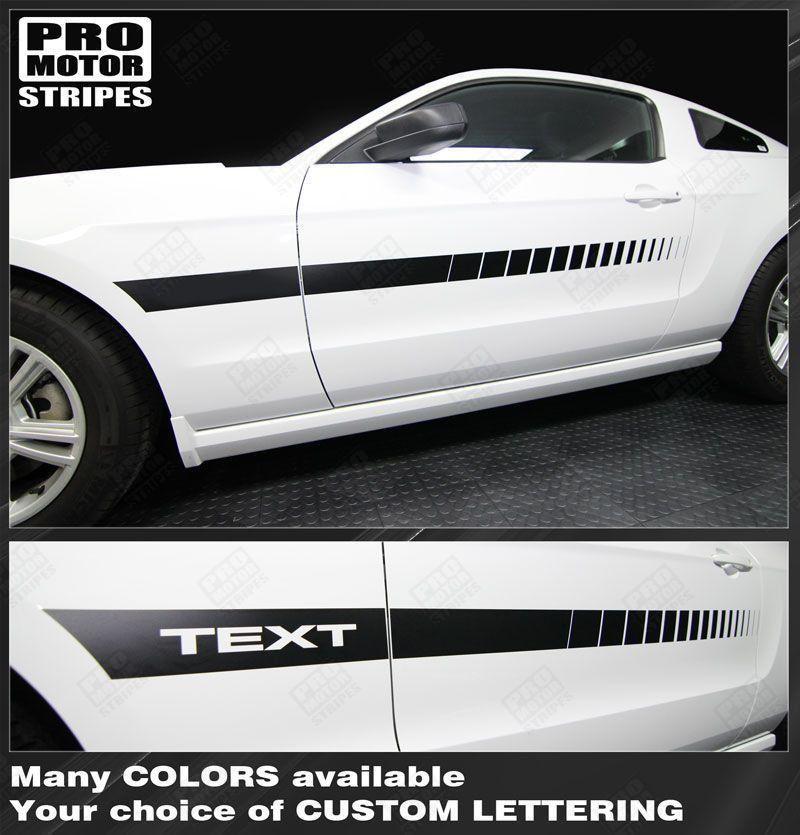 2005 2006 2007 2008 2009 2010 2011 2012 2013 2014 2015 2016 2017 2018 2019 Ford Mustang side
 door Decals Stripes 122551591294-1