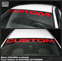 Ford Mustang 2005-2023 Windshield Banner Custom Lettering Decal