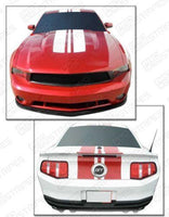 2010 2011 2012 Ford Mustang hood
 trunk
 roof Decals Stripes 132229425279-1