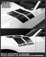2005 2006 2007 2008 2009 2010 2011 2012 2013 2014 Ford Mustang hood
 side Decals Stripes 152588457486-1
