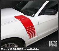 2005 2006 2007 2008 2009 2010 2011 2012 2013 2014 Ford Mustang hood
 side Decals Stripes 132229430461-1