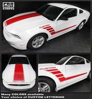 Ford Mustang 2005-2014 Hood and Side Strobe Stripes