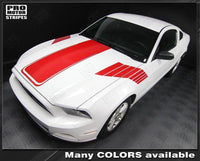 2005 2006 2007 2008 2009 2010 2011 2012 2013 2014 Ford Mustang hood
 side Decals Stripes 122551586578-1