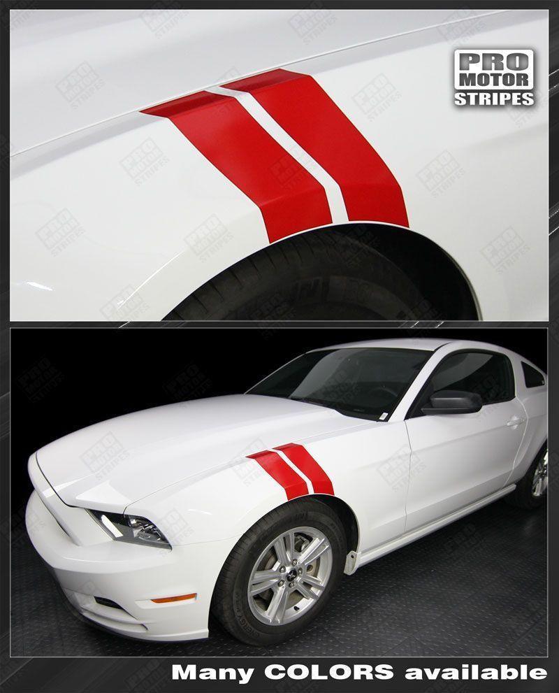 2010 2011 2012 2013 2014 Ford Mustang side Decals Stripes 132277702637-1