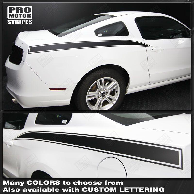 2005 2006 2007 2008 2009 2010 2011 2012 2013 2014 Ford Mustang side Decals Stripes 132277678536-1