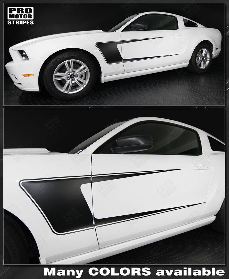 2005 2006 2007 2008 2009 2010 2011 2012 2013 2014 Ford Mustang side
 door Decals Stripes 152631505939-1
